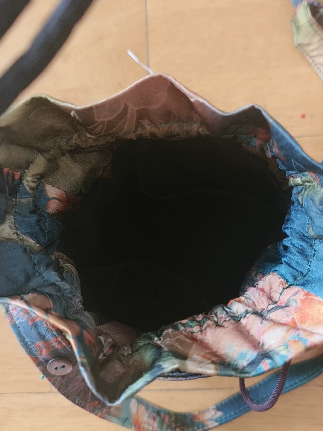 手工竹编包手工斜挎包水桶包手提包女缎面竹节编织中式包复古女包 2